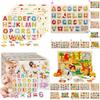 Premium Quality Wooden Animal Letter Puzzle For Early Learning Baby Kids Educational Toys