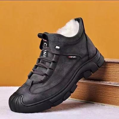 Winter New Men Cotton Shoes Outdoor Anti Slip Warm Snow Boot Fashion Soft Soled Comfortable Shoe Casual Velvet Male Shoes Botas