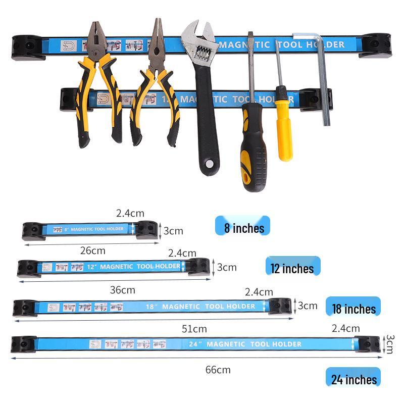 Strong Magnetic Tool Rack and Holder for Hardware Storage