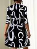 Women Loose Sleeveless Elegant Print Dress Spring Summer Casual Office Ladies Dresses Robe Femme