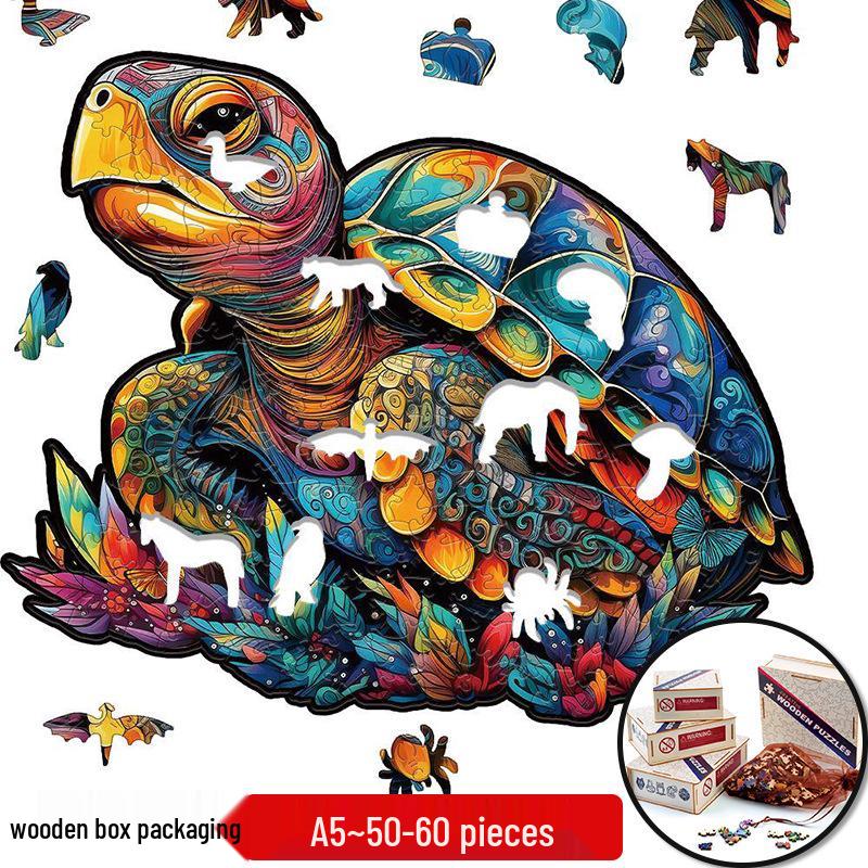 Irregular Animal Dog Penguin Wooden Puzzle in Stock