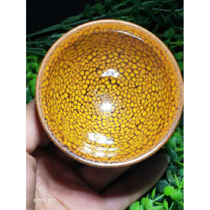 

Jianzhan Chinese Song Dynasty Style Jian Ware Tea Cup Oil Spot Glaze Ceramic Cups Blue Pottery Kungfu Tea Bowl Matcha Chawan