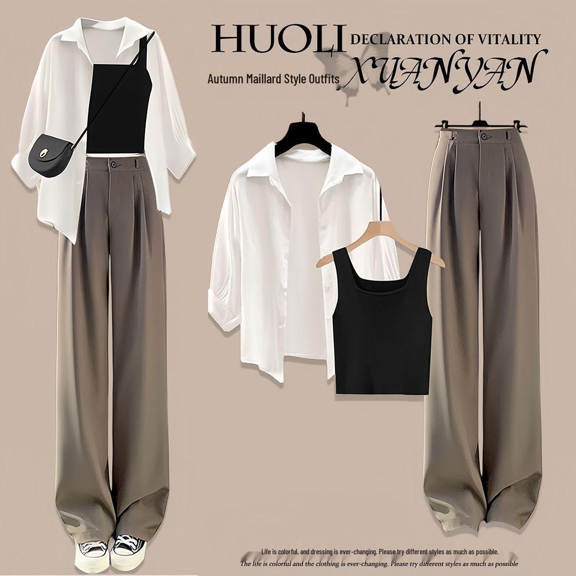 

Women s 2026 Sun Protection Shirt & Suit: Elegant Goddess Style Three-Piece Set S 40-43 kg