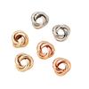 Sophisticated European & American Twisted Metal Earrings: Three Stylish Colors Available