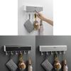 Modern Minimalist Wall Mount Door Hook With Abs Material For Bathroom And Toilet Storage