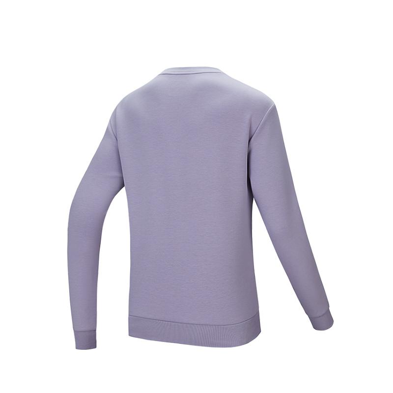 Anta Comfortable Breathable Versatile Casual Sweatshirt Women tops Purple-Smoke 162517718S-4