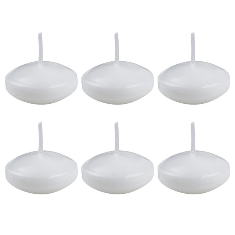 Elegant White Floating Candle for Romantics Ambiances, Smokeless SoyWax Candle for Weddings, Celebration, Home