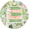 50 Pcs Ins-Style Green Girl Cute Cartoon Stickers Waterproof PVC Decorative Sticker Perfect for Notebook RecordingYourLife Store