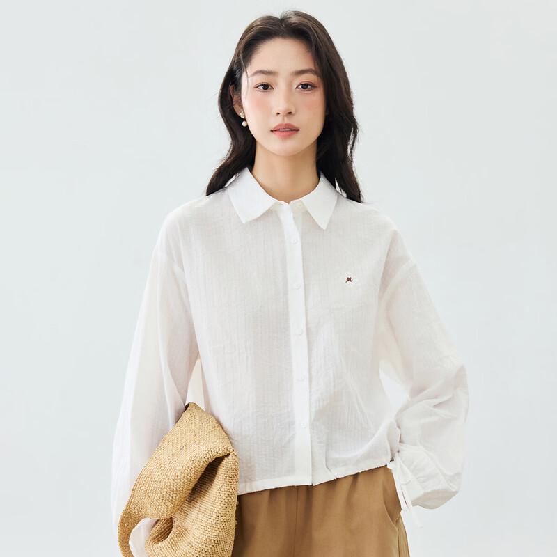 INMAN Women s Linen Blend Loose Fit Shirt Jacket L