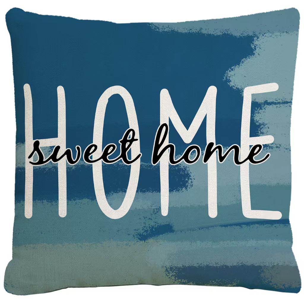 Fresh Spring and Summer Pillowcases, Flowers, Green Leaves, Butterfly Pillowcases, Home Sofa Cushions, Bedroom Pillows