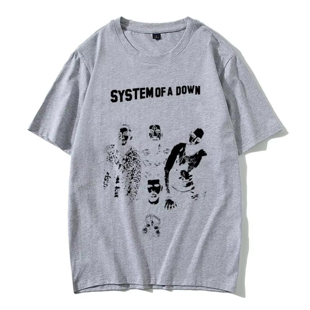 

Альтернативная Метал-Рок Группа System of A Down Графическая Футболка Мужская Женская Одежда Повседневная Винтажная Оверсайз С Коротким Рукавом Футболки 4XL