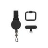 Retractable Anti-Theft Phone Holder Smartphone Safety Lanyard Stra with Carabiner Anti-Drop Harness for Hiking Cycling Climbing