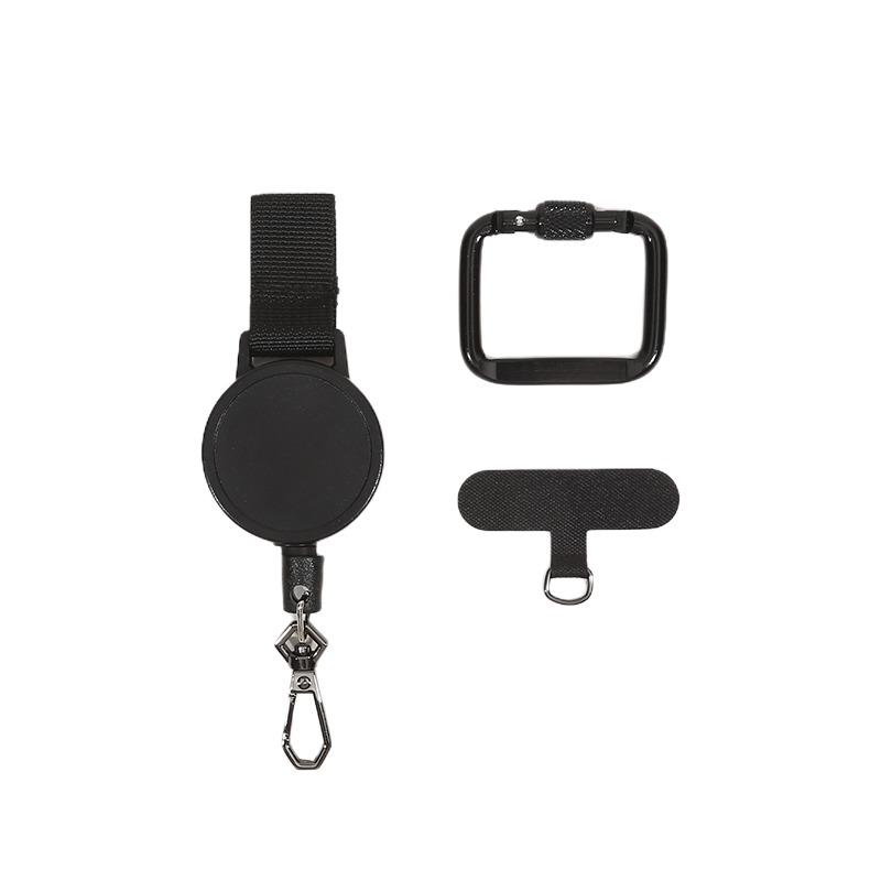 Retractable Anti-Theft Phone Holder Smartphone Safety Lanyard Stra with Carabiner Anti-Drop Harness for Hiking Cycling Climbing