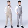 Children's Autumn Formal Wear: British-Style Blazer and Suit Set for Boys, Ideal for Weddings and Performances
