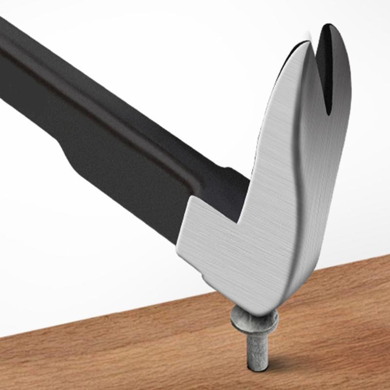 Heavy Duty Carbon Steel Demolition Extractor Tool with Leverage Design for Effortless Delicate Woodworking Nail Removal