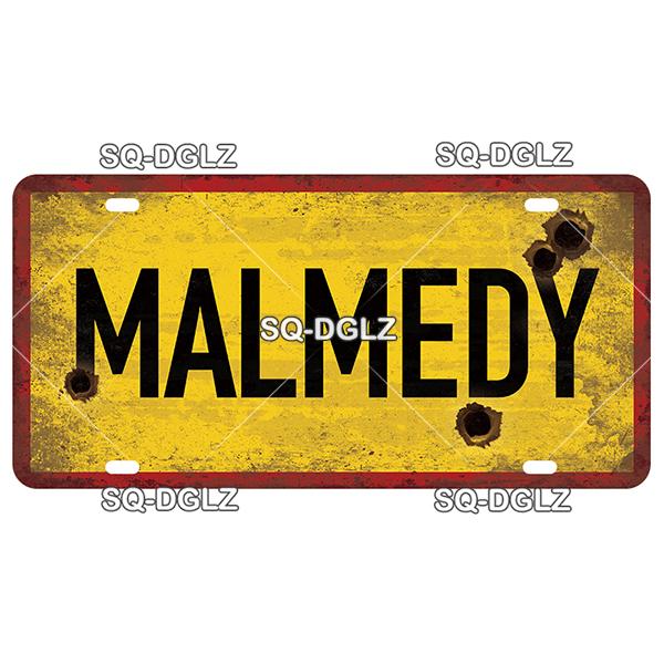 SQ-DGLZ Paris Bangde Road 15x30cm Plate Warning Tin Sign State Wall Decoration Metal Sign Home Decor Painting Plaques Art Poster