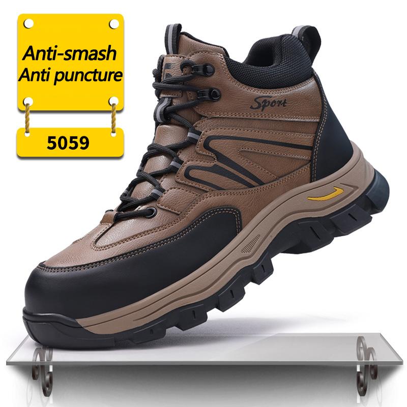 Latest Indestructible Shoes Work Boots Men Safety Shoes Waterproof Security Boots Puncture-Proof Protection Steel Toe Shoes Men