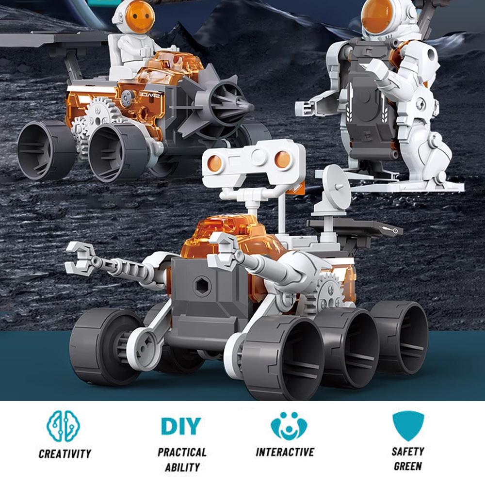 4в1 Stem Toys Космический робот Stem Building Toys Обучающие строительные блоки 138 шт — фото 4