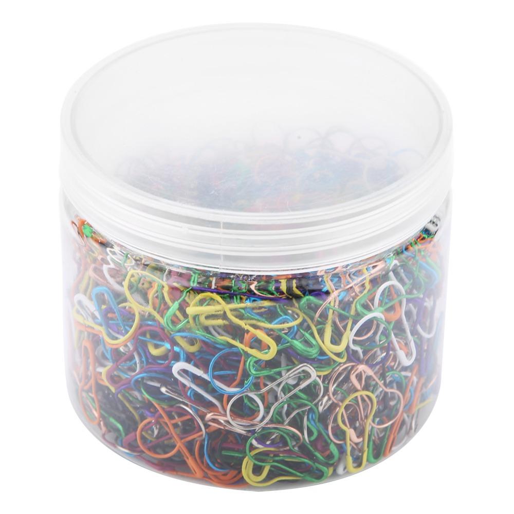 1000pcs 0.87 Inch Safety Pins Mixed Colors Calabash Pins Gourd Shape Pins Sewing Projects