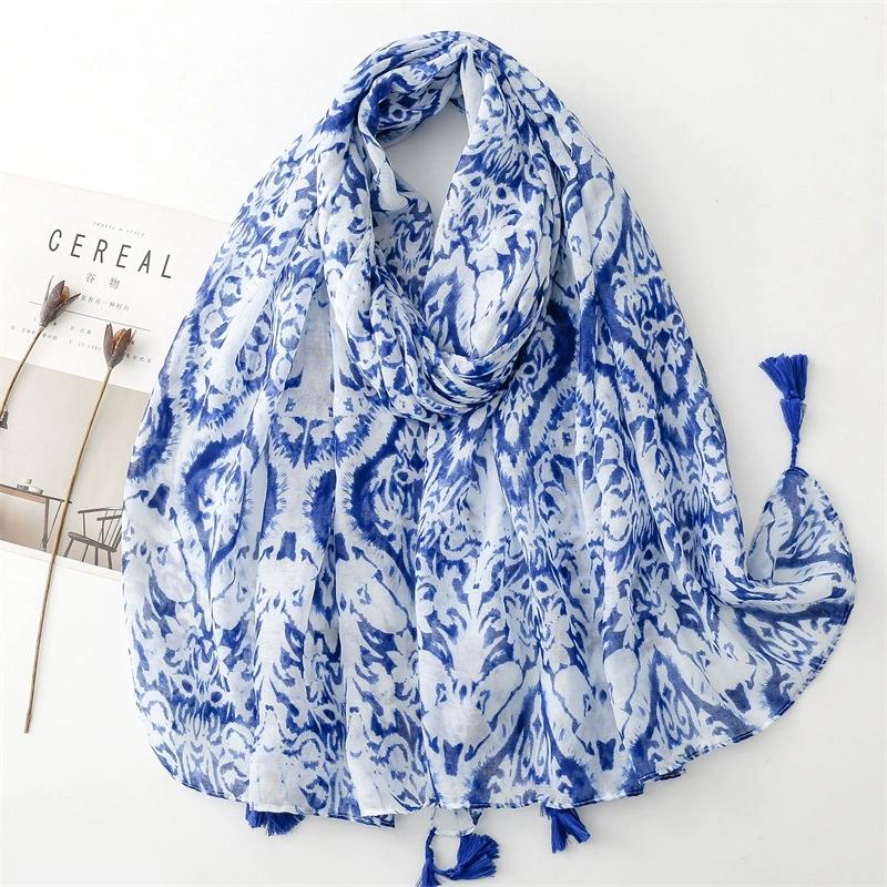 Bohemian Ethnic Style Sunscreen Scarf Beach Shawls Arabian Scarf Middle East Dubai Turkey Palestinian Hijab Scarves