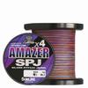 SUNLINE 4-trådig PE-lina, Saltimate Amazer x4 SPJ (Saltimate Amazer Slow Pitch Jerk), 1200 m, 5-färgs flerfärgad (med markeringar), Storlek 3