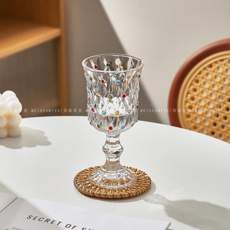 Elegant French Vintage Stemmed Champagne Glass 200ml Decorative Etched Glassware Wedding Party Bar Serving
