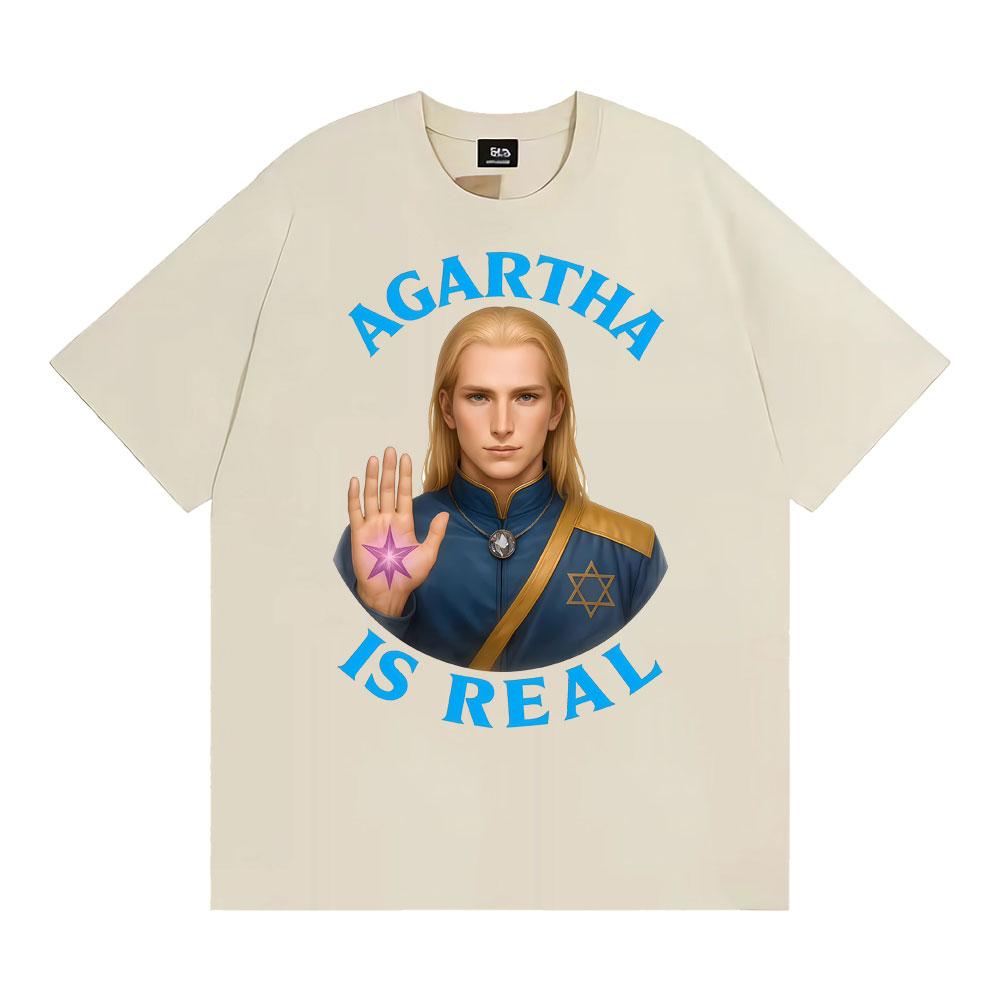 Agartha Is Real Classic Graphic Tshirts Unisex WOMEN Fashion Vintage Short Sleeve T Shirt Summer Oversized Cozy Tshirt Streetwear