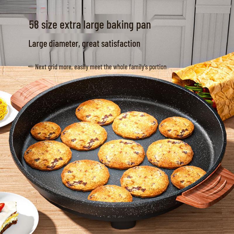 Neuer extra großer elektrischer Crêpe-Maker & Multifunktions-Pfannkuchenpfanne für Knödel