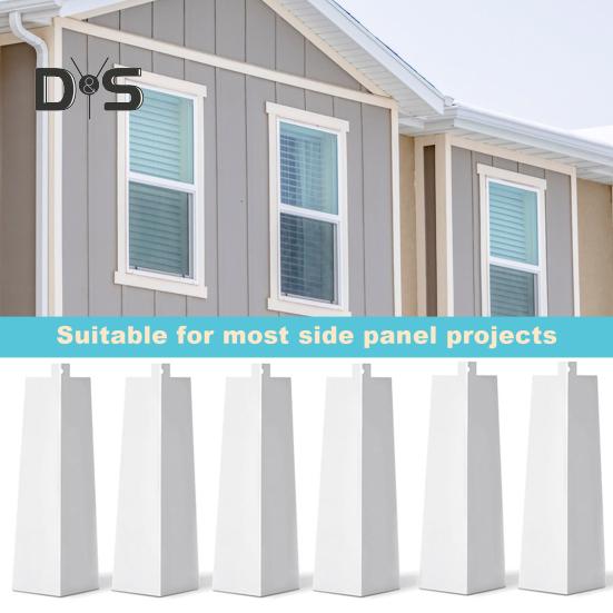 8-teilige Ecken für Aluminiumverkleidungen, rostfrei, korrosionsbeständig, hohe Festigkeit, weiße Farbe, glatte Aluminium-Eckverkleidung, Eckkappen