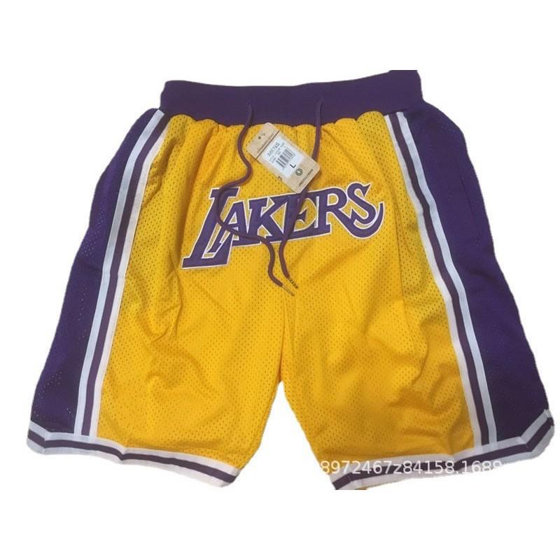 Mens Basketball Shorts Cotton Performance Sportswear NBA Team Colors Loose Fit Training Gym Wear