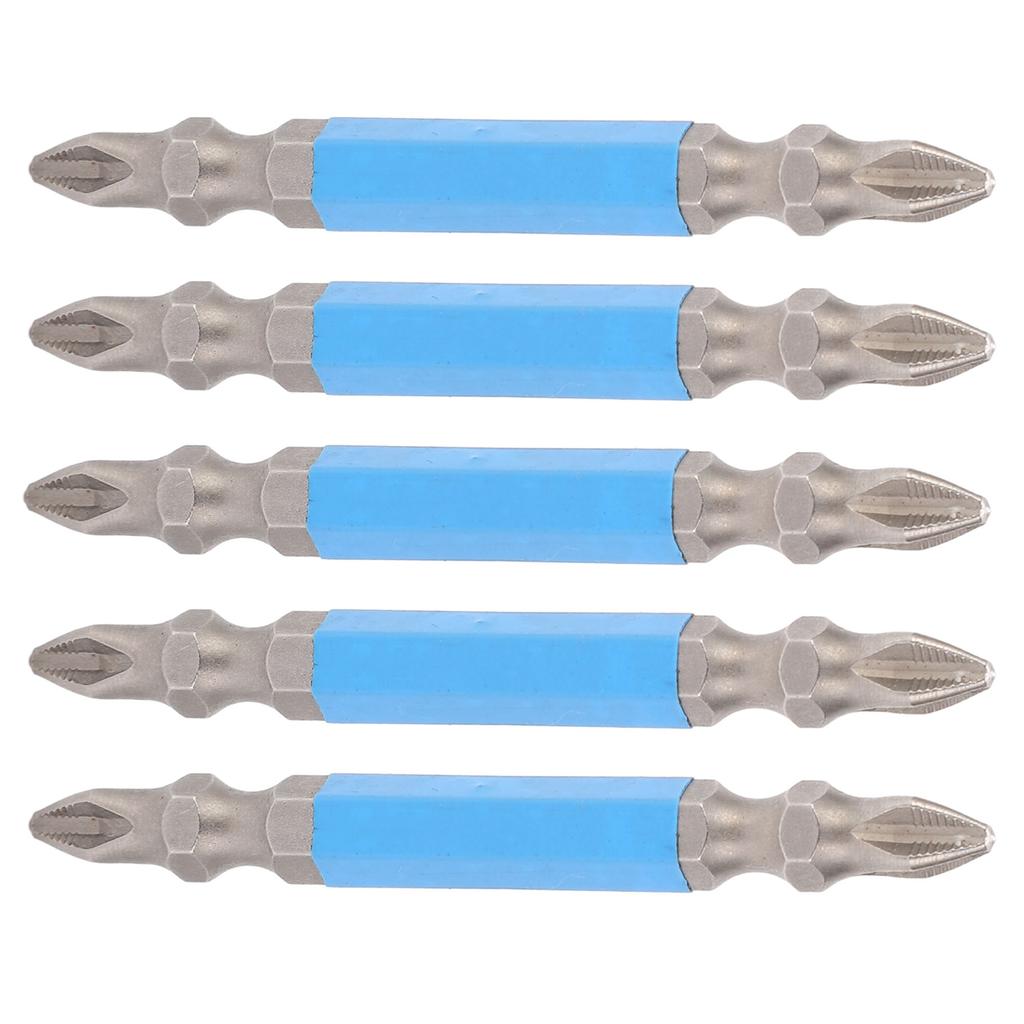 5PCS 65MM Magnetic Double Head Screwdriver Bits Electric Cross Screw Driver Head