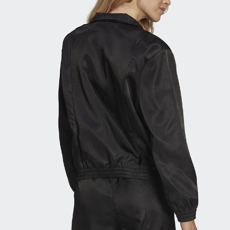 adidas Originals Women's Satin Track Jacket Black HF2111