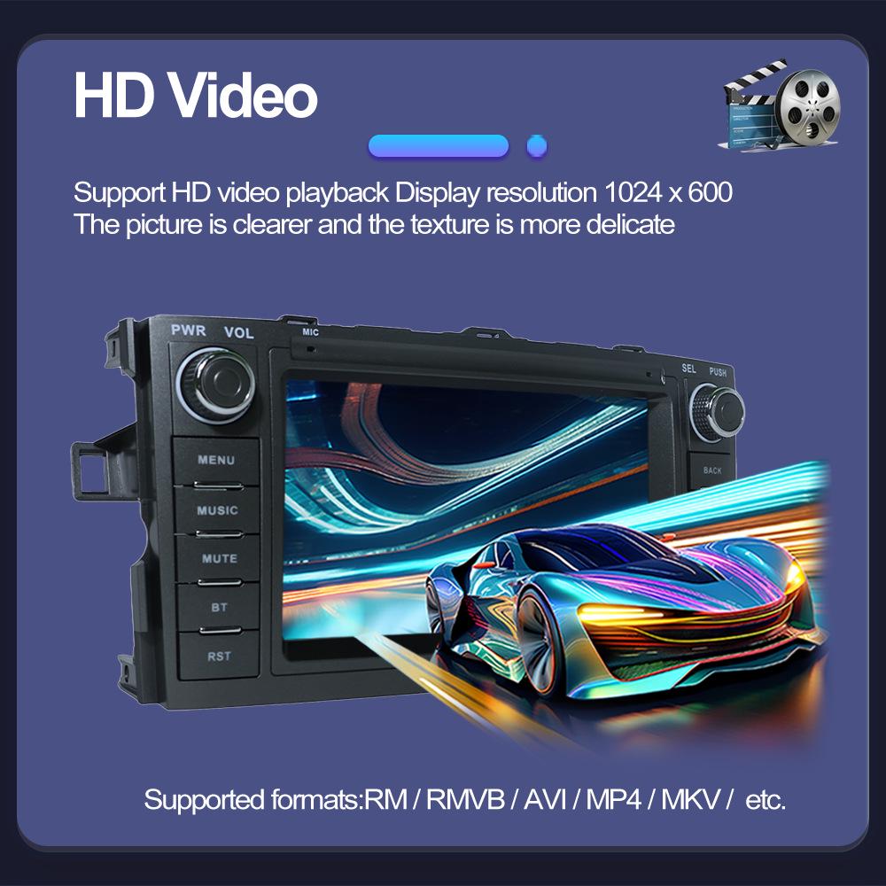 Toyota Auris Android Navigation System with HD Reversing Camera and CarPlay Integration