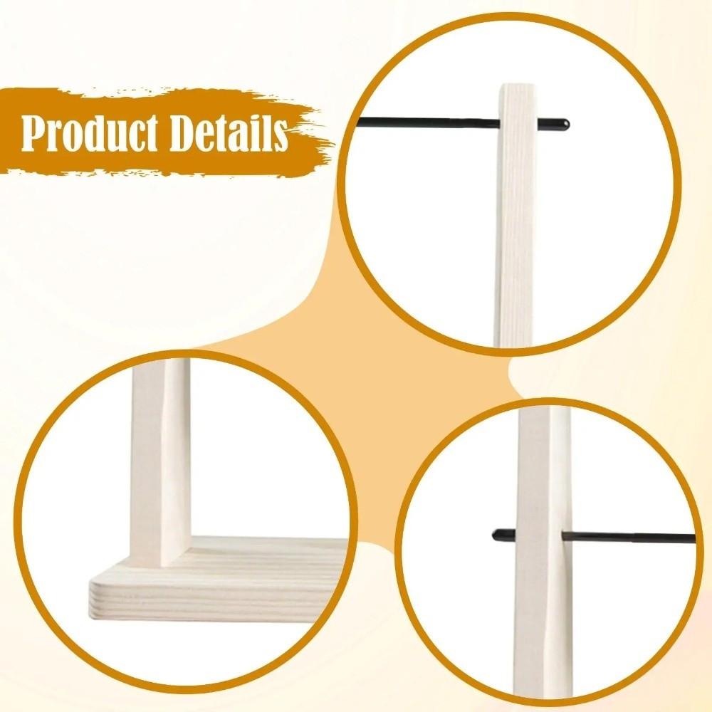 Solid Wood Wire Winding Rack Detachable Spindle Winder Wool Storage Rack Craft Supplies