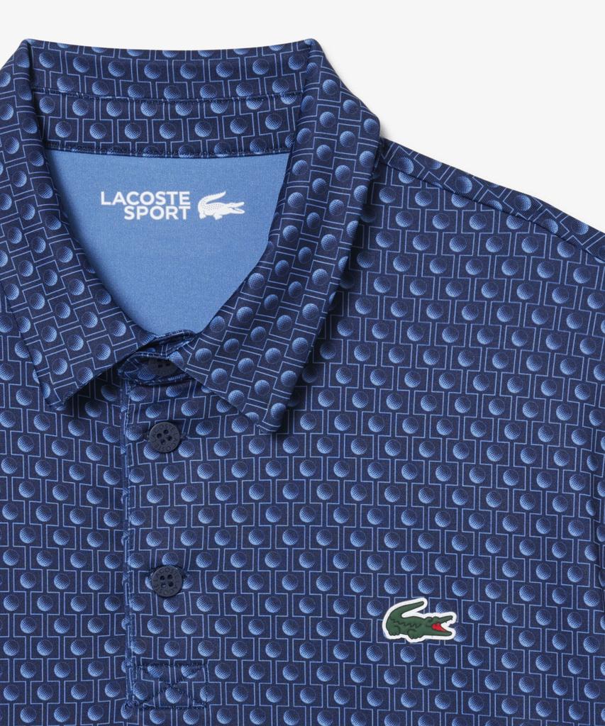 LACOSTE Men'S Golf Aop Short Sleeve Polo Shirt Dh4825-56G 1Ca