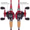 Fishing Rods and Reels Casting Fishing Rod Reel Combos 4 Sections Casitng Rod and 13BB Casting Reel