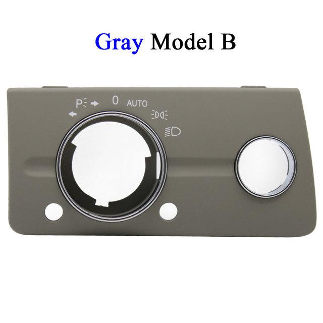 W211 Dashboard Black Beige Headlight Lamp Switch Cover Panel For Mercedes Benz E Class 320 350 550 2003 2004 2005 2006 2007 2008