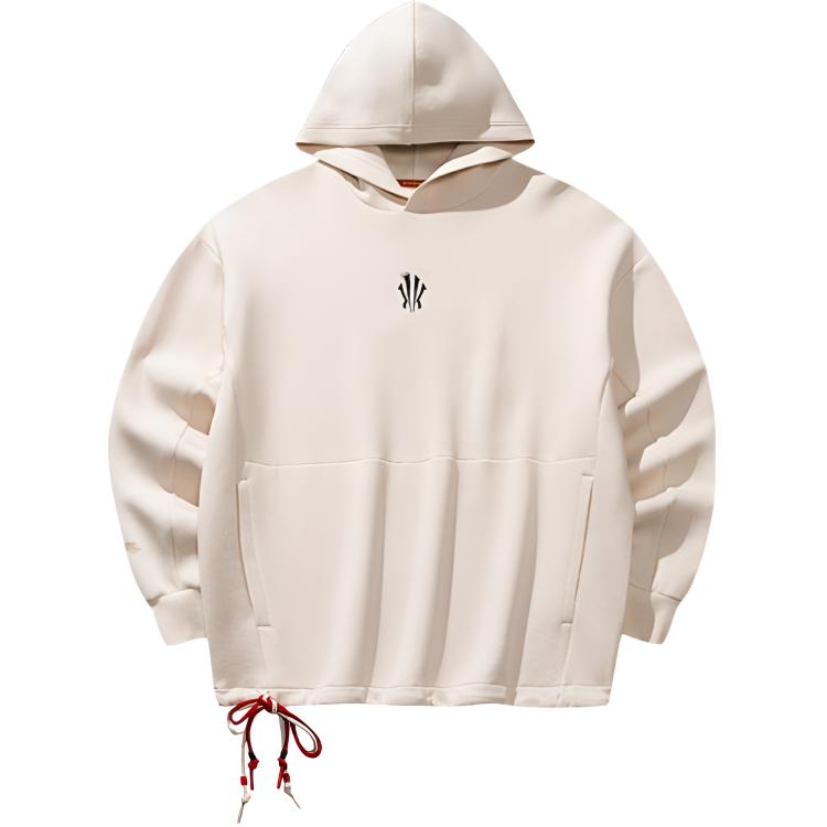 

Anta Basketball Series Letter Print Hooded Soft Breathable Versatile Loose Sweatshirt Unisex sweatshirt 172611718N-1 M