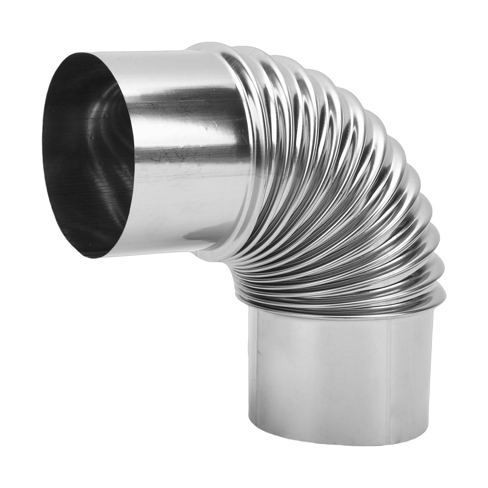 

Колено дымохода Колено трубы для печи Диаметр 7,5 см Нержавеющая сталь Удлинитель дымохода Колено дымохода для уличного кемпинга Дровяная печь