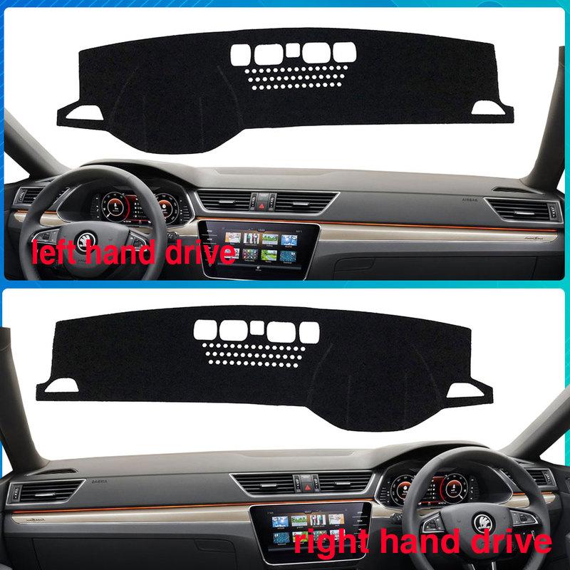 Armaturenbrettabdeckung Dash Mat Schutz vor Licht Teppich für Skoda Superb 3 B8 3V 2016 2017 2018 MK3 Autozubehör