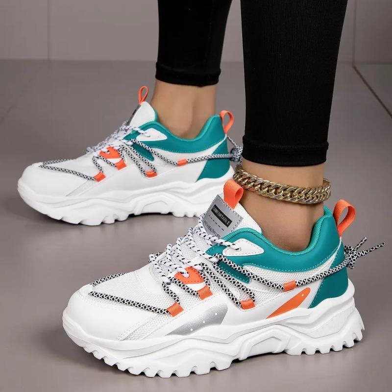 

Trendy And Breathable Sports Running Shoes Autumn Versatile Color Blocked Outdoor Fitness And Leisure Sports Women S Shoes 35