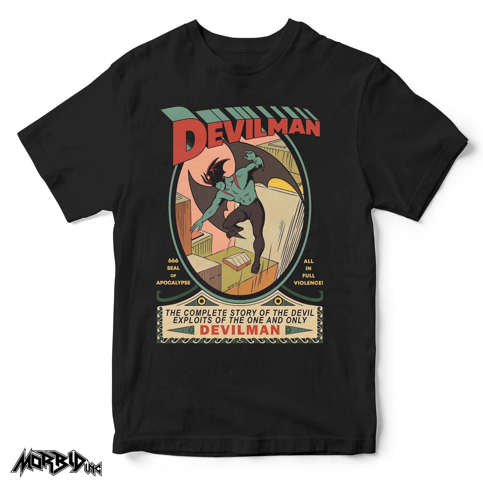 Devilman – Superman Classic Comic Parody Graphic Tee - Retro Superhero Unisex T-Shirt M
