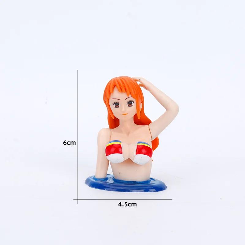 One Piece Action Figurine Beauty Model Chest Shaking Car Ornaments Shake Girl Dashboard Decoration Doll Bobbleheads Kawaii Sexy