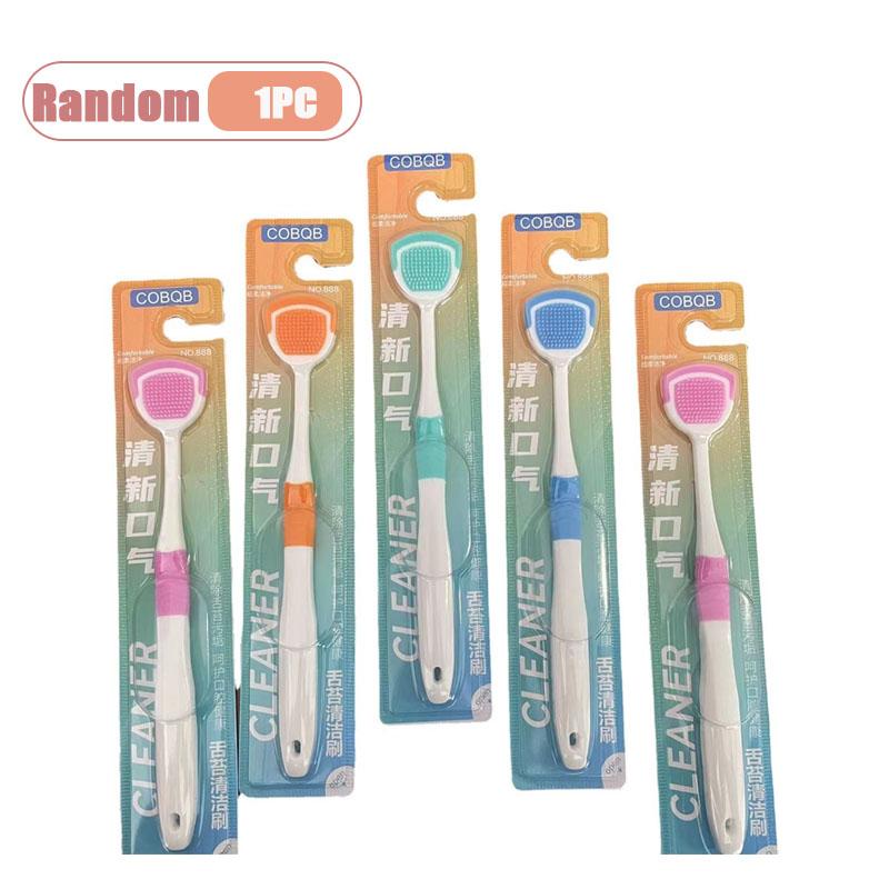1-30PCS Soft Silicone Tongue Scraper Brush Multifunctional Oral Cleaner Double Sided Cleaning for Fresh Breath Hygiene Care