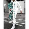 New Lion King Pattern Men's Hoodies Set 3d Printed Animal Clothing Long Sleeves Pants 2-pcs Casual Fashion Tracksuits