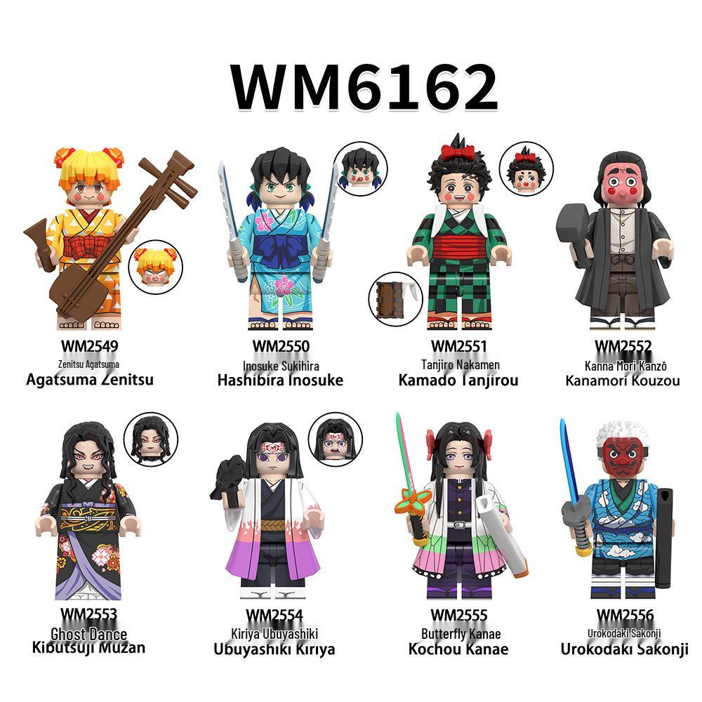 Demon Slayer Building Block Minifigures: WM61167, WM6137, WM6168, WM6162