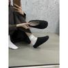 Mao Mao Slippers Women's Winter Mao Mao Slippers Flat-bottomed Comfortable Half Slippers Women Wear Fleece Shoes