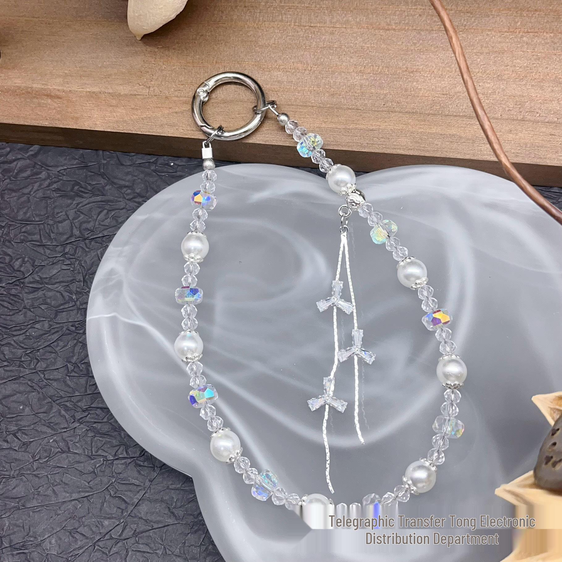 Luxury Tassel Crystal Mobile Phone & Keychain Pendant – Elegant Anti-Drop, Anti-Lost Design