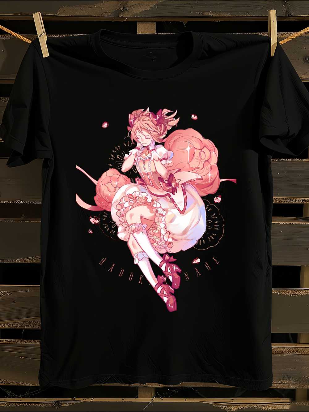Madoka Magica Anime Merch T-Shirt XXL