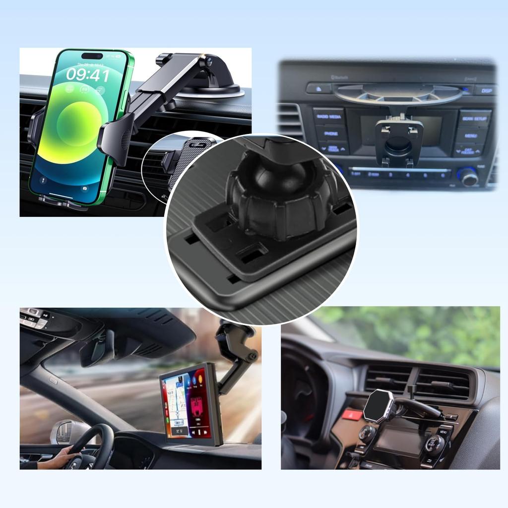 Epronic 4pcs Replacement Tightening Nuts (4 Button Lock) 17mm Ball Joint Mount Socket for